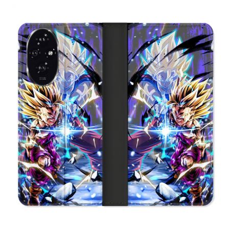 Housse cuir portefeuille Pour Honor 200 5G Manga Dragon Ball Sangohan Duo