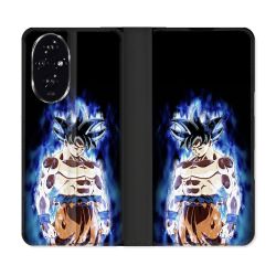Housse cuir portefeuille Pour Honor 200 5G Manga Dragon Ball Sangoku Noir