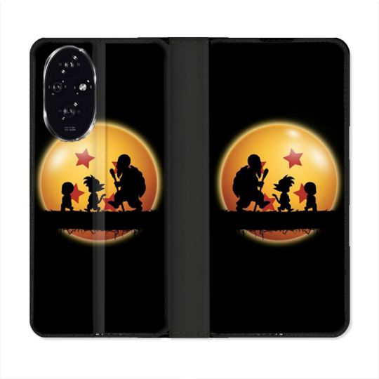 Housse cuir portefeuille Pour Honor 200 5G Manga Dragon Ball Vintage