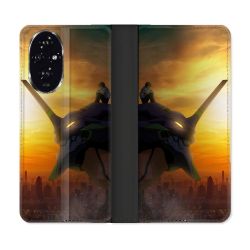 Housse cuir portefeuille Pour Honor 200 5G Manga Evangelion