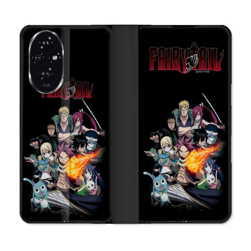 Housse cuir portefeuille Pour Honor 200 5G Manga Fairy Tail Logo Team
