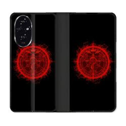 Housse cuir portefeuille Pour Honor 200 5G Manga Fullmetal Alchemist Logo