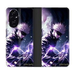 Housse cuir portefeuille Pour Honor 200 5G Manga Jujutsu Kaisen Gojo Saturo