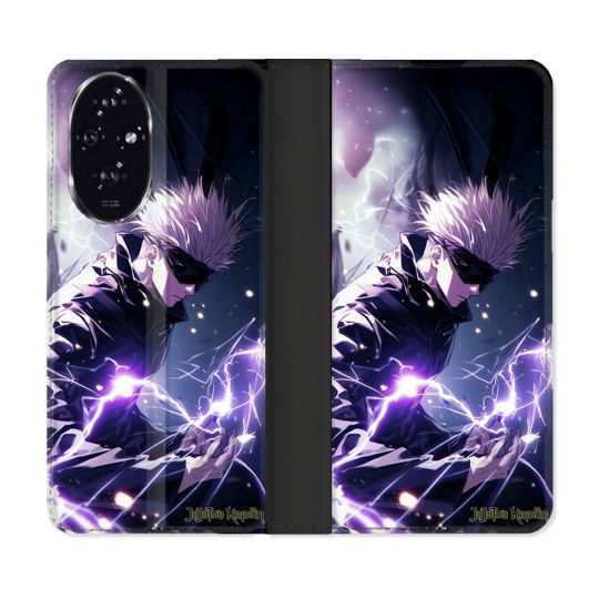 Housse cuir portefeuille Pour Honor 200 5G Manga Jujutsu Kaisen Gojo Saturo