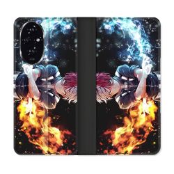 Housse cuir portefeuille Pour Honor 200 5G Manga My Hero Academia Shoto