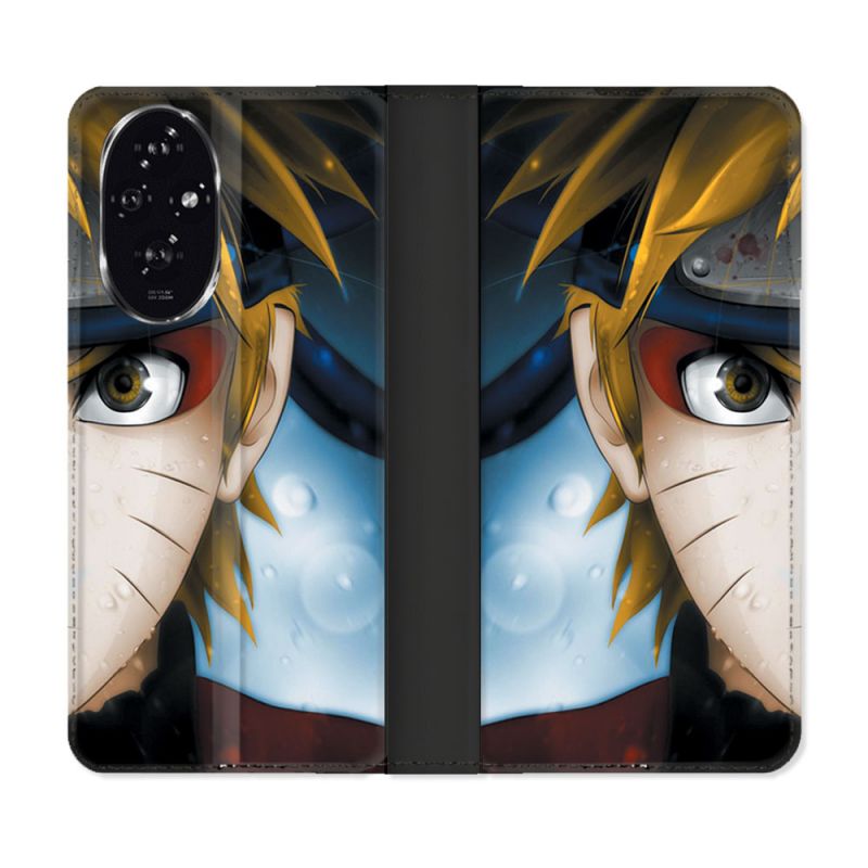 Housse cuir portefeuille Pour Honor 200 5G Manga Naruto Blanc