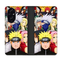 Housse cuir portefeuille Pour Honor 200 5G Manga Naruto Team