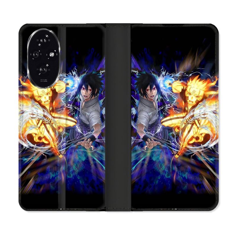 Housse cuir portefeuille Pour Honor 200 5G Manga Naruto VS