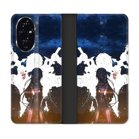 Housse cuir portefeuille Pour Honor 200 5G Manga SAO sword Art Online Asuna