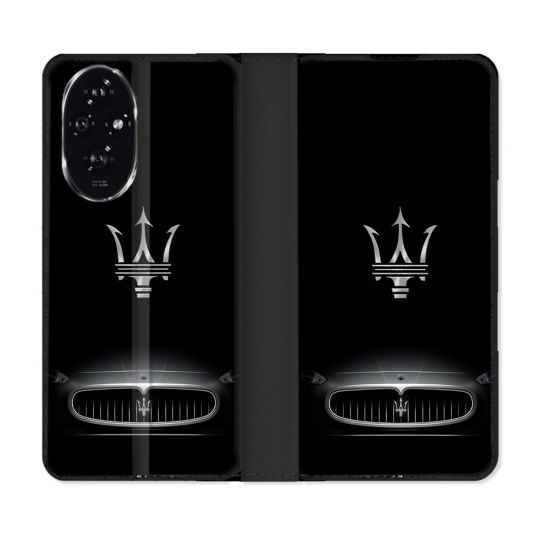 Housse cuir portefeuille Pour Honor 200 5G Maserati