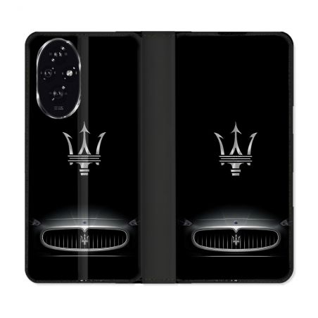 Housse cuir portefeuille Pour Honor 200 5G Maserati