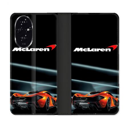 Housse cuir portefeuille Pour Honor 200 5G Mc Laren