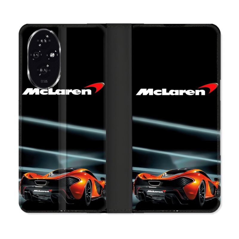 Housse cuir portefeuille Pour Honor 200 5G Mc Laren