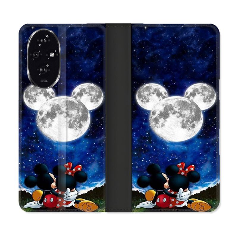 Housse cuir portefeuille Pour Honor 200 5G Mickey Minnie
