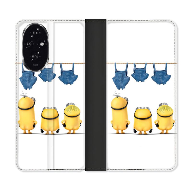 Housse cuir portefeuille Pour Honor 200 5G Minions Nus