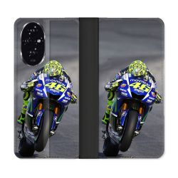 Housse cuir portefeuille Pour Honor 200 5G Moto Course GP Wheeling 46