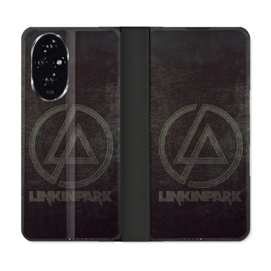Housse cuir portefeuille Pour Honor 200 5G Musique Rock Linkin Park