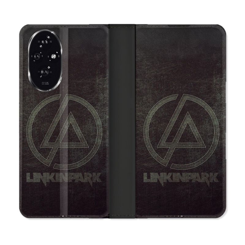 Housse cuir portefeuille Pour Honor 200 5G Musique Rock Linkin Park