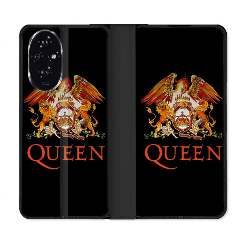 Housse cuir portefeuille Pour Honor 200 5G Musique Rock Queen