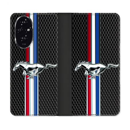 Housse cuir portefeuille Pour Honor 200 5G Mustang