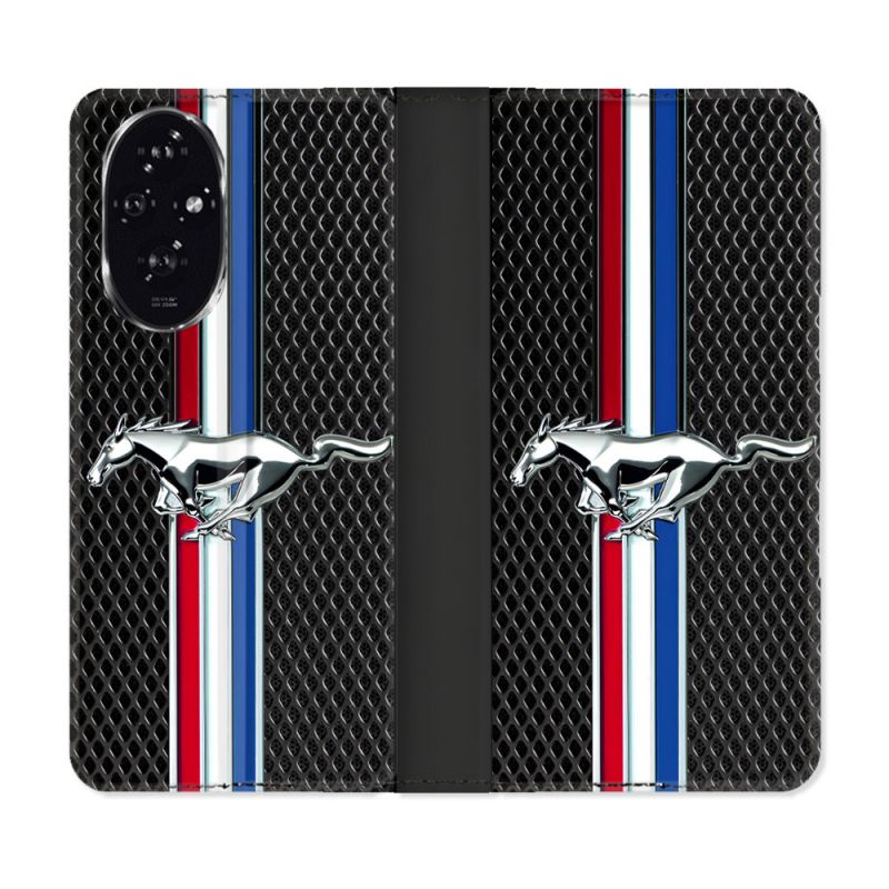 Housse cuir portefeuille Pour Honor 200 5G Mustang
