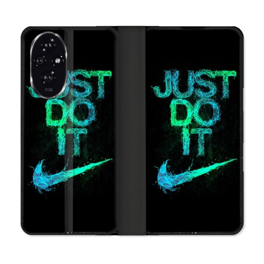 Housse cuir portefeuille Pour Honor 200 5G Nike Just Do It