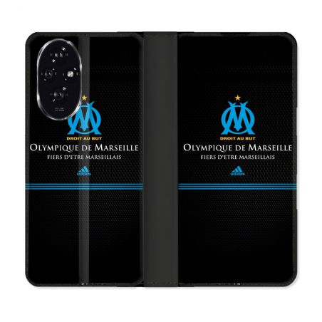 Housse cuir portefeuille Pour Honor 200 5G Olympique Marseille OM Fier etre Marseillais