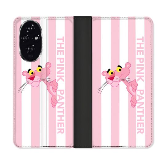 Housse cuir portefeuille Pour Honor 200 5G Panthere Rose