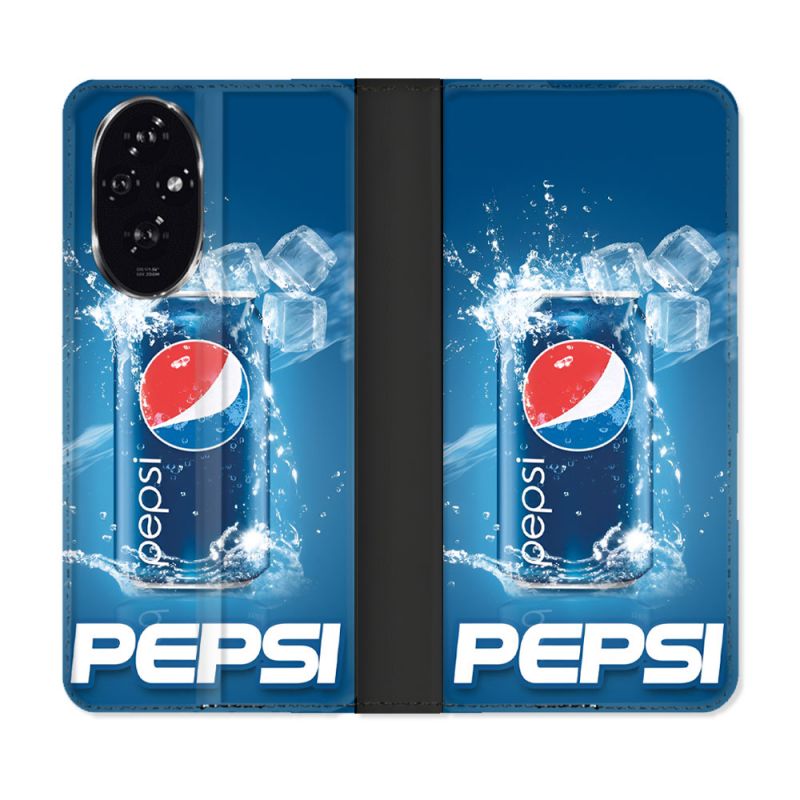 Housse cuir portefeuille Pour Honor 200 5G Pepsi