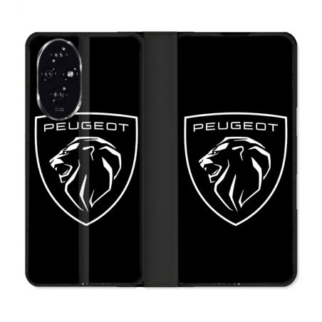Housse cuir portefeuille Pour Honor 200 5G Peugeot