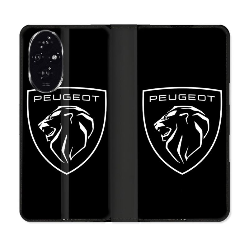 Housse cuir portefeuille Pour Honor 200 5G Peugeot