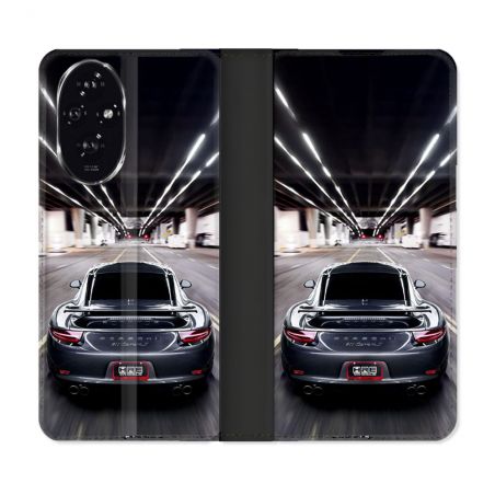 Housse cuir portefeuille Pour Honor 200 5G Porsche 911