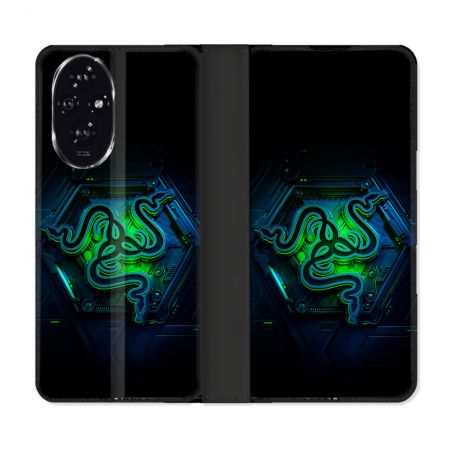 Housse cuir portefeuille Pour Honor 200 5G Razer