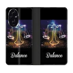 Housse cuir portefeuille Pour Honor 200 5G Signe Zodiaque 2 Balance