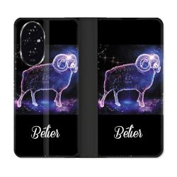 Housse cuir portefeuille Pour Honor 200 5G Signe Zodiaque 2 Bélier