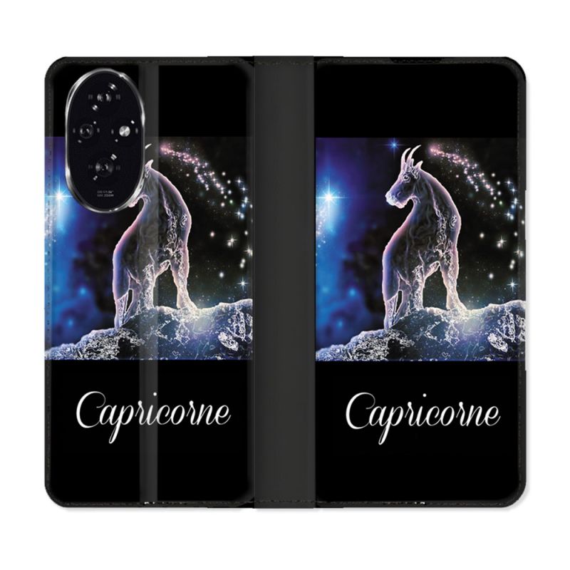Housse cuir portefeuille Pour Honor 200 5G Signe Zodiaque 2 Capricorne