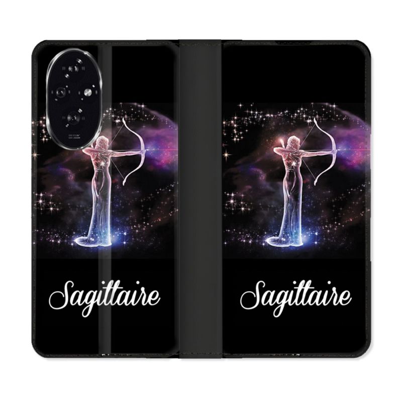 Housse cuir portefeuille Pour Honor 200 5G Signe Zodiaque 2 Sagittaire