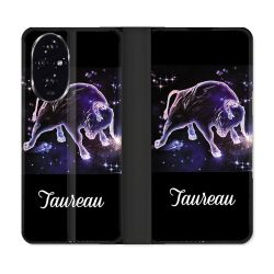 Housse cuir portefeuille Pour Honor 200 5G Signe Zodiaque 2 Taureau