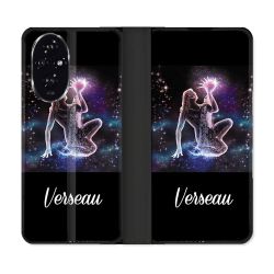 Housse cuir portefeuille Pour Honor 200 5G Signe Zodiaque 2 Verseau