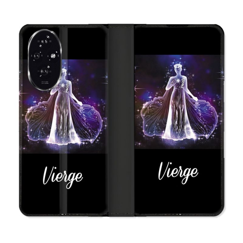 Housse cuir portefeuille Pour Honor 200 5G Signe Zodiaque 2 Vierge