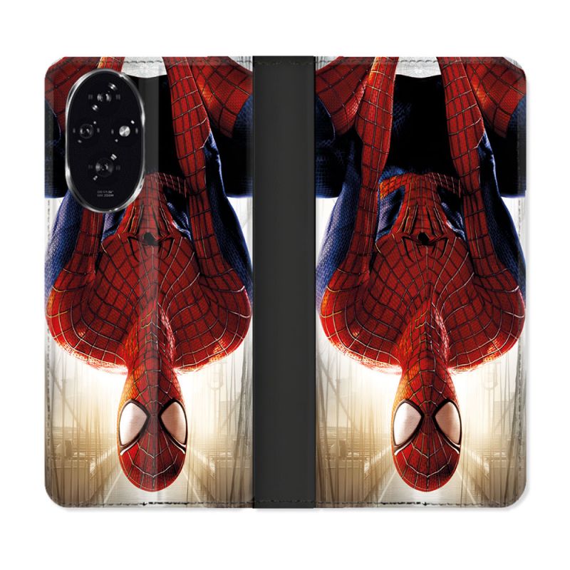 Housse cuir portefeuille Pour Honor 200 5G Spiderman Invers