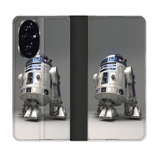 Housse cuir portefeuille Pour Honor 200 5G Star Wars - R2D2