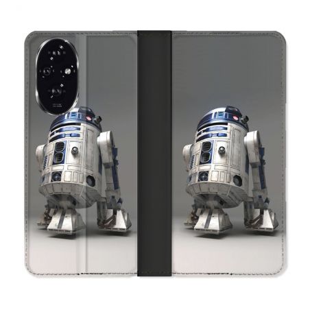 Housse cuir portefeuille Pour Honor 200 5G Star Wars - R2D2