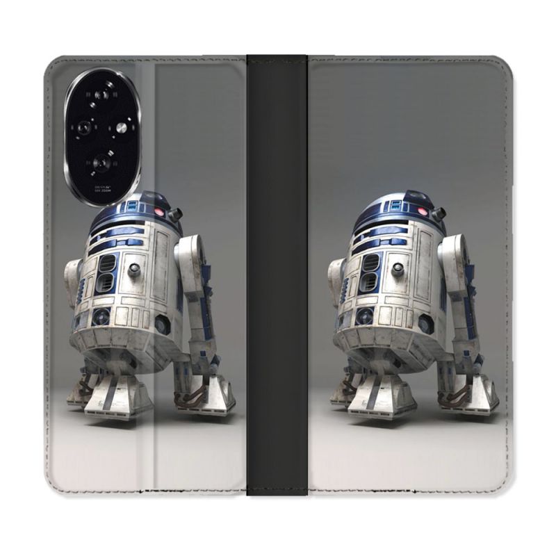 Housse cuir portefeuille Pour Honor 200 5G Star Wars - R2D2