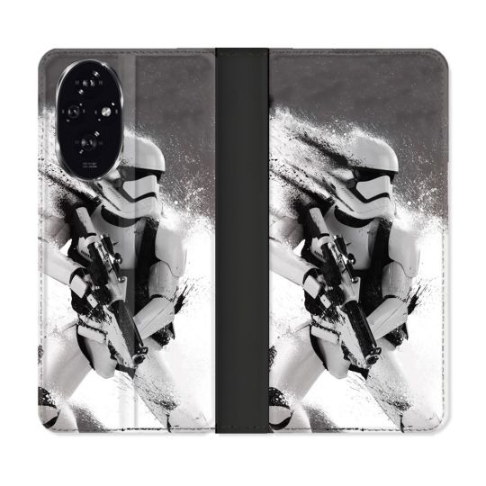 Housse cuir portefeuille Pour Honor 200 5G Star Wars - Trooper
