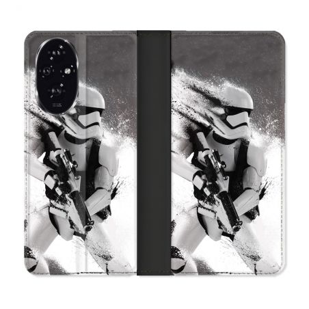Housse cuir portefeuille Pour Honor 200 5G Star Wars - Trooper