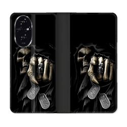 Housse cuir portefeuille Pour Honor 200 5G Tete de Mort Your Next