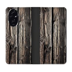 Housse cuir portefeuille Pour Honor 200 5G Texture Bois