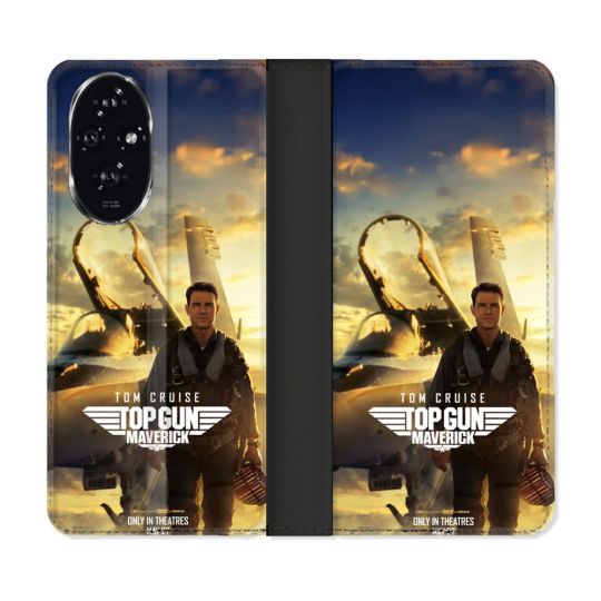 Housse cuir portefeuille Pour Honor 200 5G Top Gun