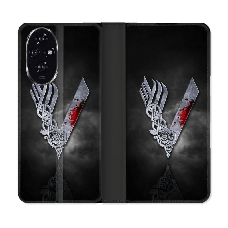 Housse cuir portefeuille Pour Honor 200 5G Viking